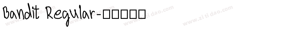 Bandit Regular字体转换